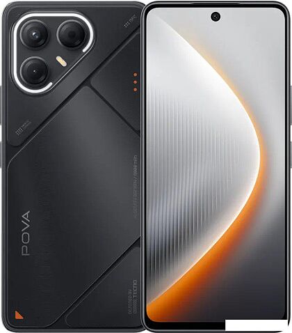 Телефон Tecno Pova 7 5G 8GB/128GB (графитовый черный)