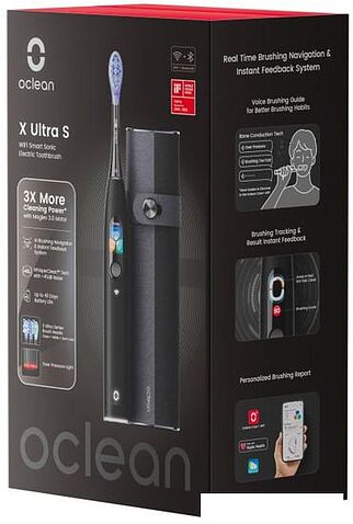 Электрическая зубная щетка Oclean X Ultral Set (черный)
