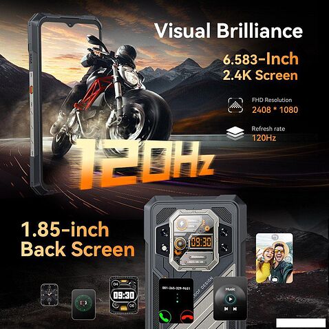 Телефон Cubot KingKong X 16GB/512GB (черный)