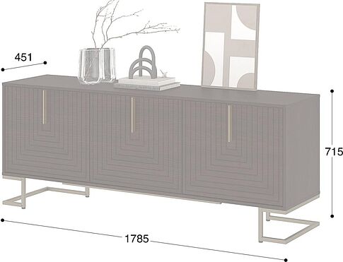 Тумба Involux Неаполь 226T005 262T001 (венге)