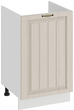 Шкаф напольный Трия Лина 1Н5М (белый/кремовый)