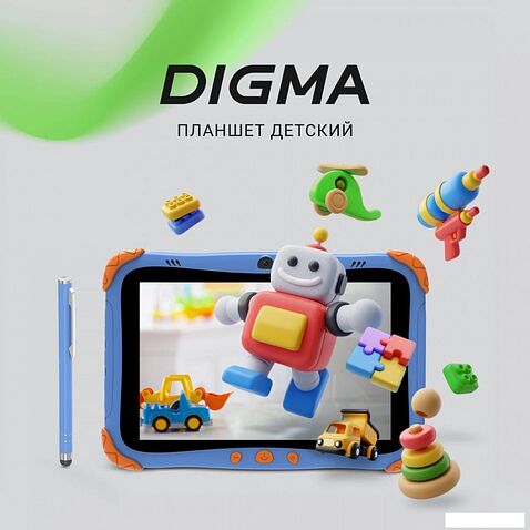 Детский планшет Digma Kids A8 2GB/32GB (синий)