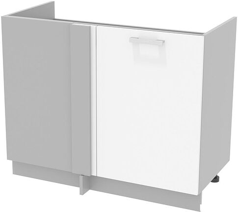 Шкаф напольный Интерлиния Компо НШ108-М.П (белый платинум)