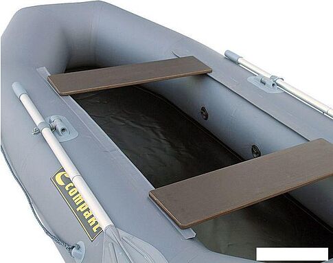 Гребная лодка Leader Компакт-240 ФС (серый)