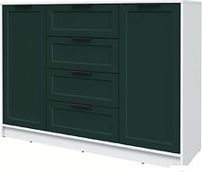 Тумба Интерлиния Концепт Тренд КТ-Т140 (белый платинум/изумруд)