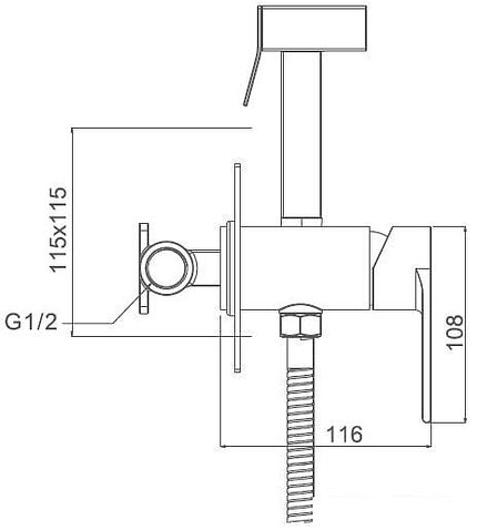 Гигиенический душ Gappo G7299-20