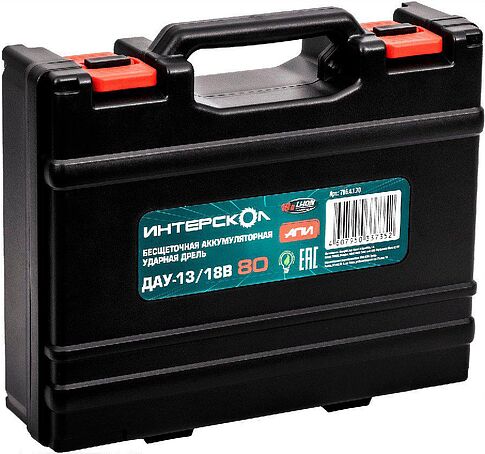 Ударная дрель-шуруповерт Интерскол ДАУ-13/18В 80 786.0.0.70 (без АКБ)