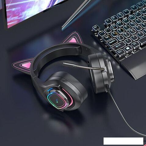 Наушники Hoco W107 (призрачный кот)