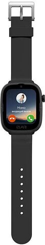 Детские умные часы Elari KidPhone 4G Go (черный)