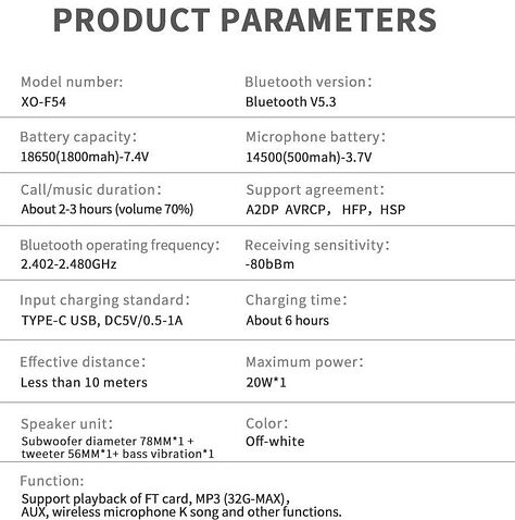 Беспроводная колонка XO F54