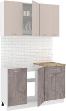 Готовая кухня Кортекс-мебель Корнелия Лира-лайт км.02462 1.3 м (капучино/оникс/мадрид) Готовая кухня Кортекс-мебель Корнелия Лира-лайт км.02462 1.3 м (капучино/оникс/мадрид)