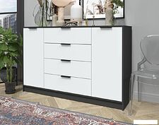 Тумба Интерлиния Концепт КТ-Т160 (белый платинум/антрацит)