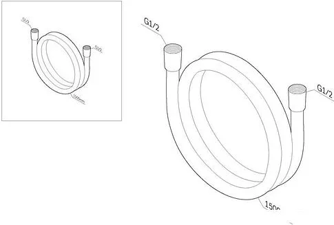Душевой шланг AM.PM F0415100
