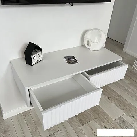 Тумба Shtabe Royal 5010 эко (белый/белый)