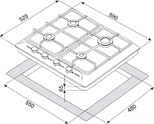 Варочная панель ZorG Technology BP5 FD IX