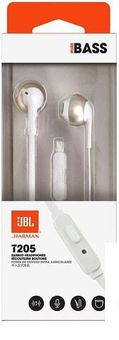 Наушники с микрофоном JBL T205 (золотистый шампань)