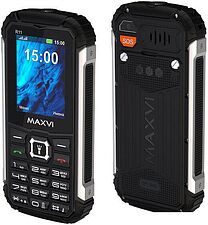 Кнопочный телефон Maxvi R11 (черный)