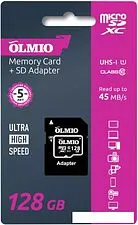 Карта памяти Olmio microSDXC 128GB V30 UHS-I Class 3 (U3)