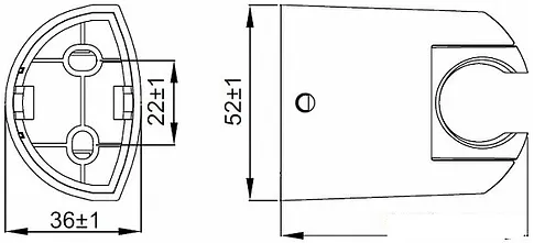Держатель душевой лейки IDDIS 020CP00I53