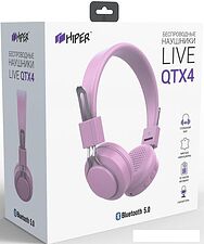 Наушники Hiper Live QTX4 (розовый)