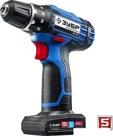 Дрель-шуруповерт Зубр Профессионал DL-121-42 (с 2-мя АКБ, сумка)