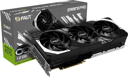 Видеокарта Palit GeForce RTX 4070 GamingPro OC NED4070H19K9-1043A
