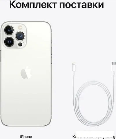 Смартфон Apple iPhone 13 Pro Max 128GB (серебристый)