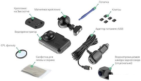 Видеорегистратор-радар детектор (2в1) Roadgid Premier 2CH