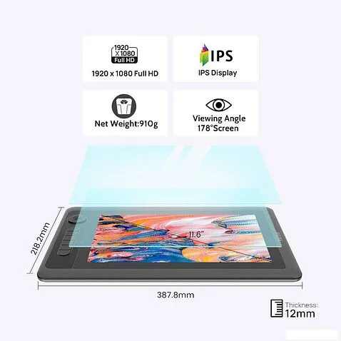 Графический монитор Parblo Coast 12 Pro Gen2 (черный)