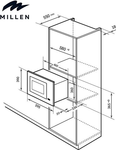 Микроволновая печь Millen MBW 381 WH