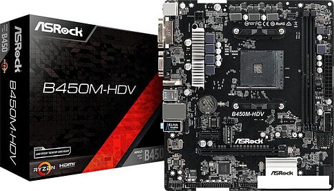 Материнская плата ASRock B450M-HDV