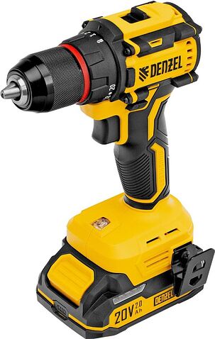 Дрель-шуруповерт Denzel CDH-BL-20 (с 2-мя АКБ, кейс)