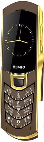 Кнопочный телефон Olmio K08 (кофе/золото)