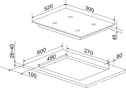 Варочная панель Hansa BHKS330500