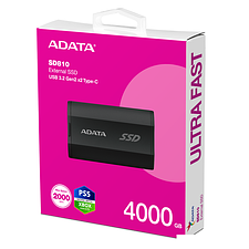Внешний накопитель ADATA SD810 4TB SD810-4000G-CBK