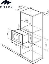 Микроволновая печь Millen MBW 381 WH