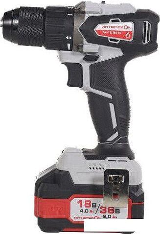 Дрель-шуруповерт Интерскол ДА-13/36В 50 851.2.2.70 (с 2-мя АКБ, кейс)