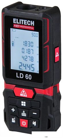Лазерный дальномер ELITECH LD 60