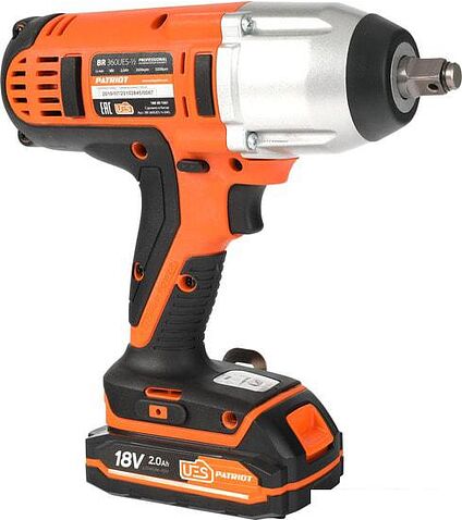 Ударный гайковерт Patriot BR 360UES-1/2 180301561 (с 2-мя АКБ, кейс)