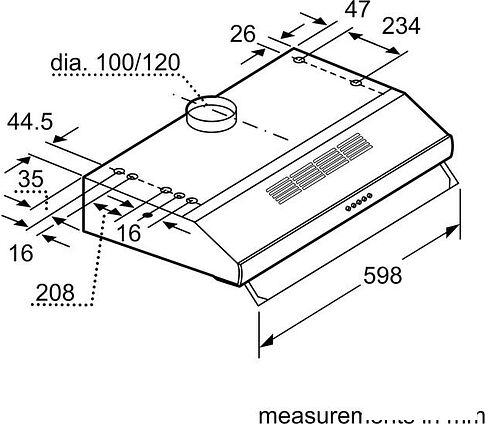 Кухонная вытяжка Siemens iQ300 LU16150GB