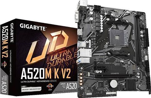Материнская плата Gigabyte A520M K V2 (rev. 1.0)