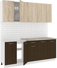 Готовая кухня Кортекс-мебель Корнелия Лира-лайт 2.0м (дуб сонома/венге/марсель) Готовая кухня Кортекс-мебель Корнелия Лира-лайт 2.0м (дуб сонома/венге/марсель)