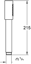 Душевая лейка Grohe Sena Stick 26465DA0 (теплый закат) Душевая лейка Grohe Sena Stick 26465DA0 (теплый закат)