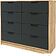 Комод Интерлиния Концепт КТ-К117 (антрацит/дуб золотой)