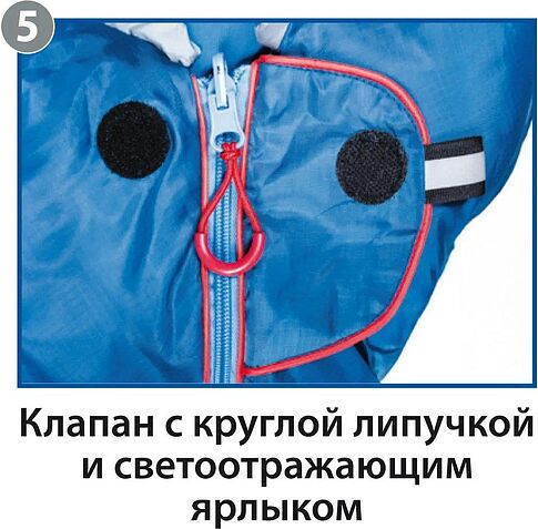 Спальный мешок BTrace Buddy L S0593 (правый, серый/синий)