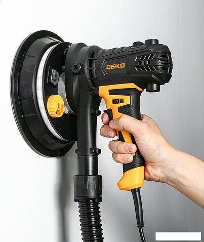 Шлифмашина для стен и потолков Deko DKWS1000 LED 085-1060