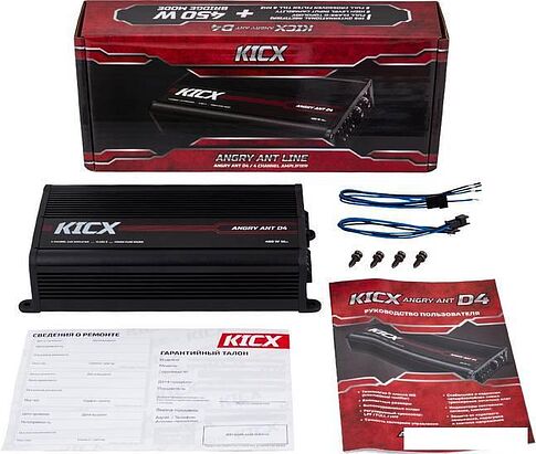 Автомобильный усилитель KICX Angry Ant D4