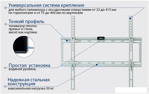 Кронштейн Kromax IDEAL-3W (белый)
