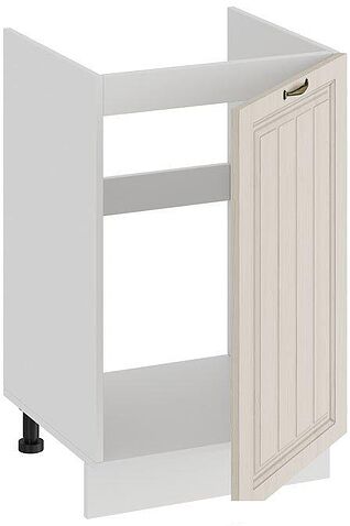 Шкаф напольный Трия Лина 1Н5М (белый/кремовый)
