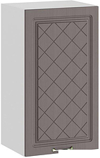 Шкаф навесной Трия Бьянка 1В4 (белый/дуб серый)